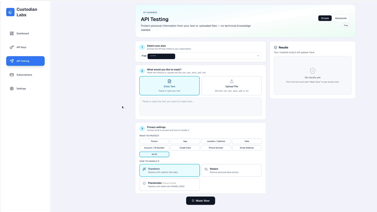 Dashboard API Testing demo